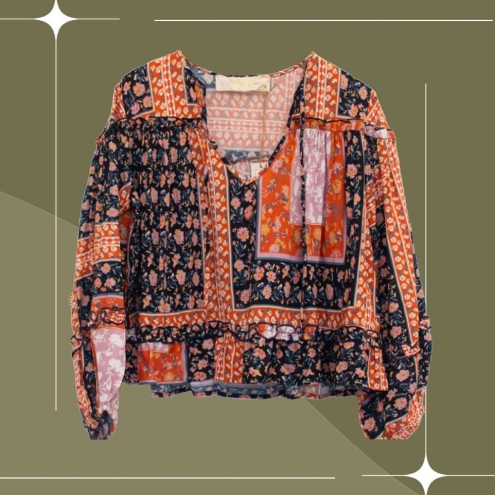 🍋✨ NWT Jen's pirate's booty size S Roma Chariot Top in Roma Rust